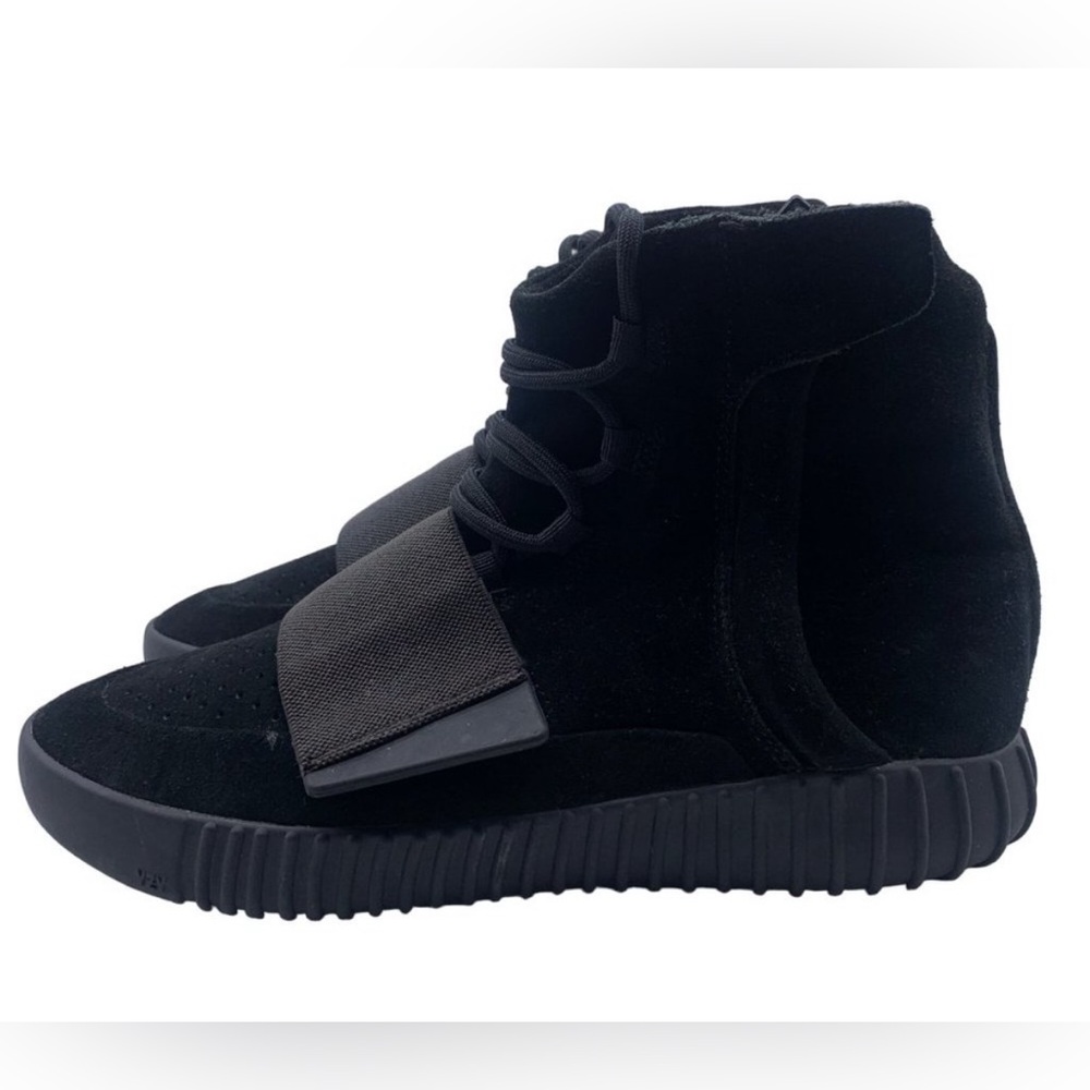 Yeezy Black High-Top Athletic Shoes
